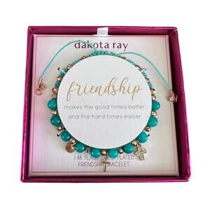 Dakota Ray Friendship bracelet 14k gold plated NWT